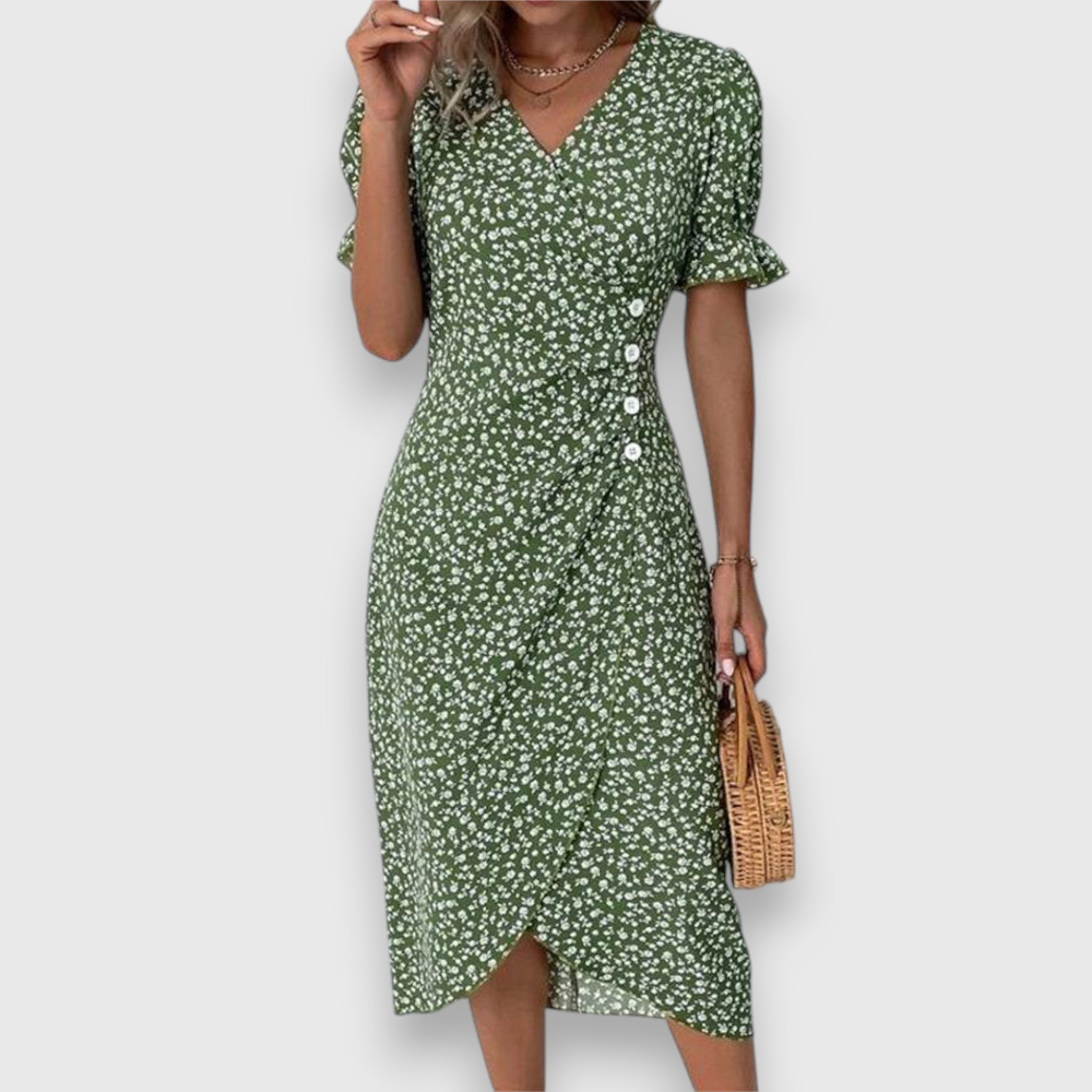 Tessina – Graceful Floral Gown