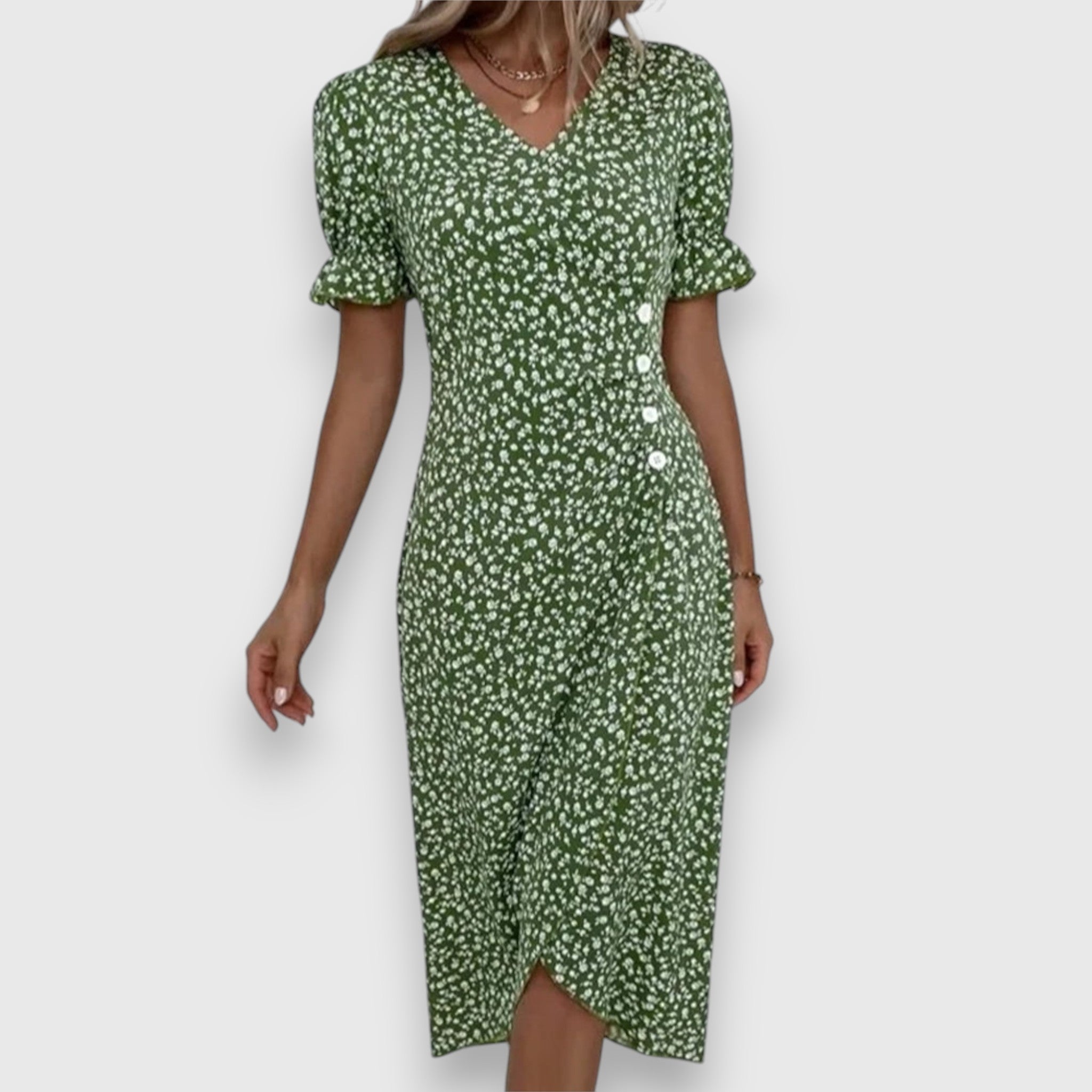 Tessina – Graceful Floral Gown