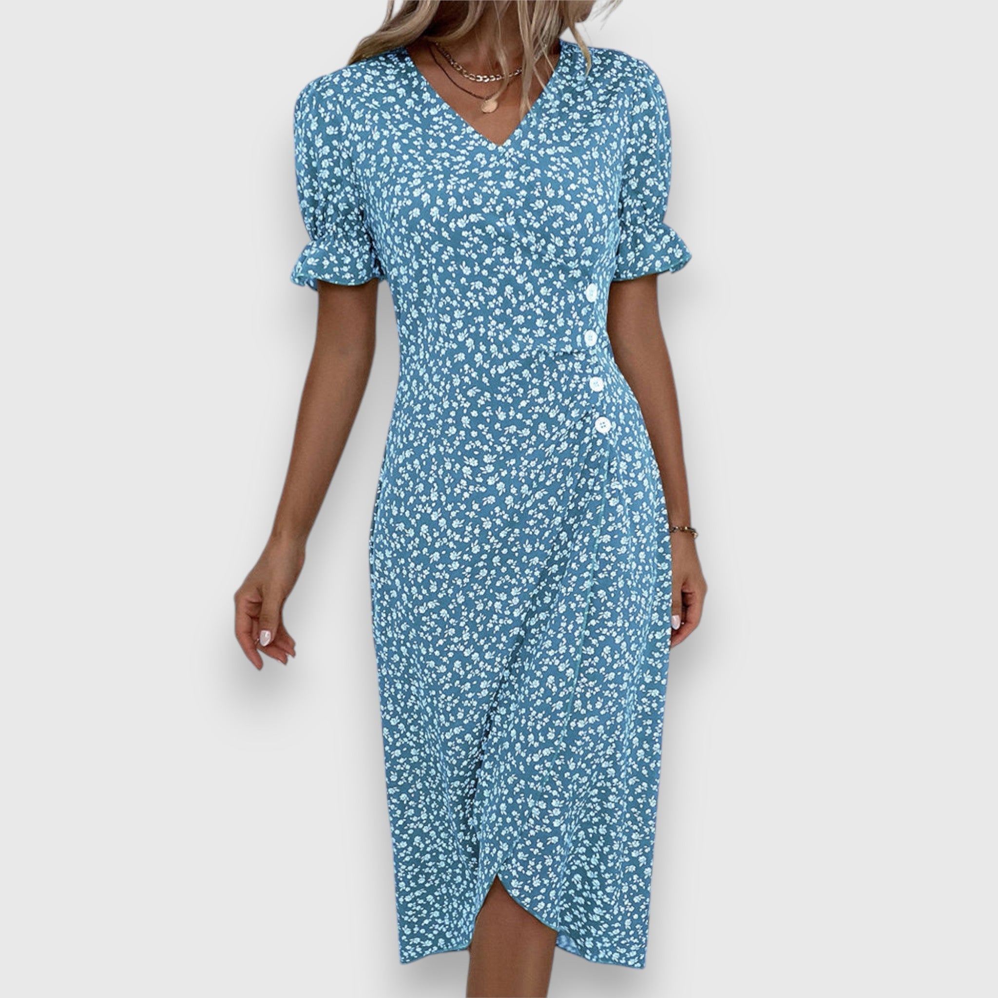 Tessina – Graceful Floral Gown