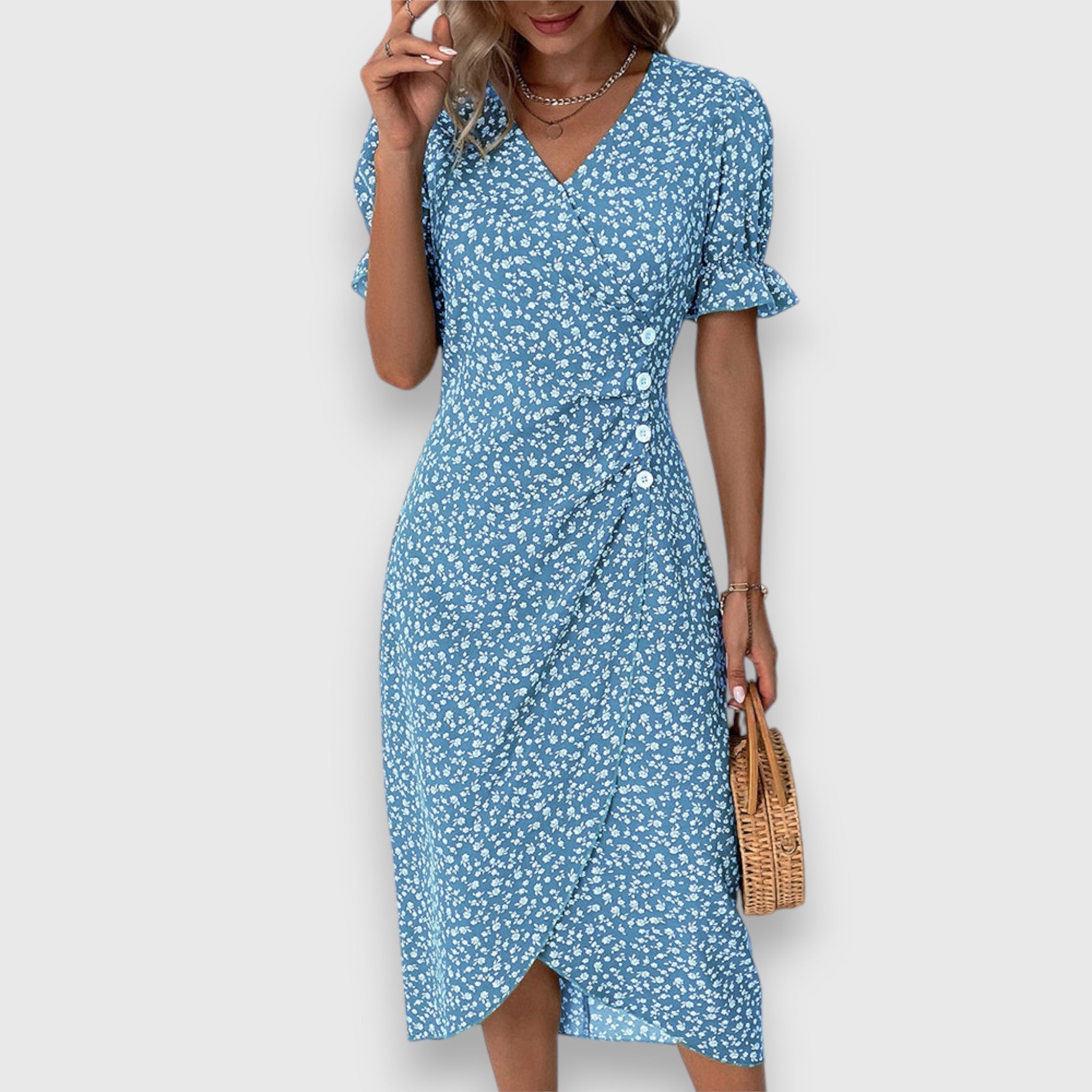 Tessina – Graceful Floral Gown