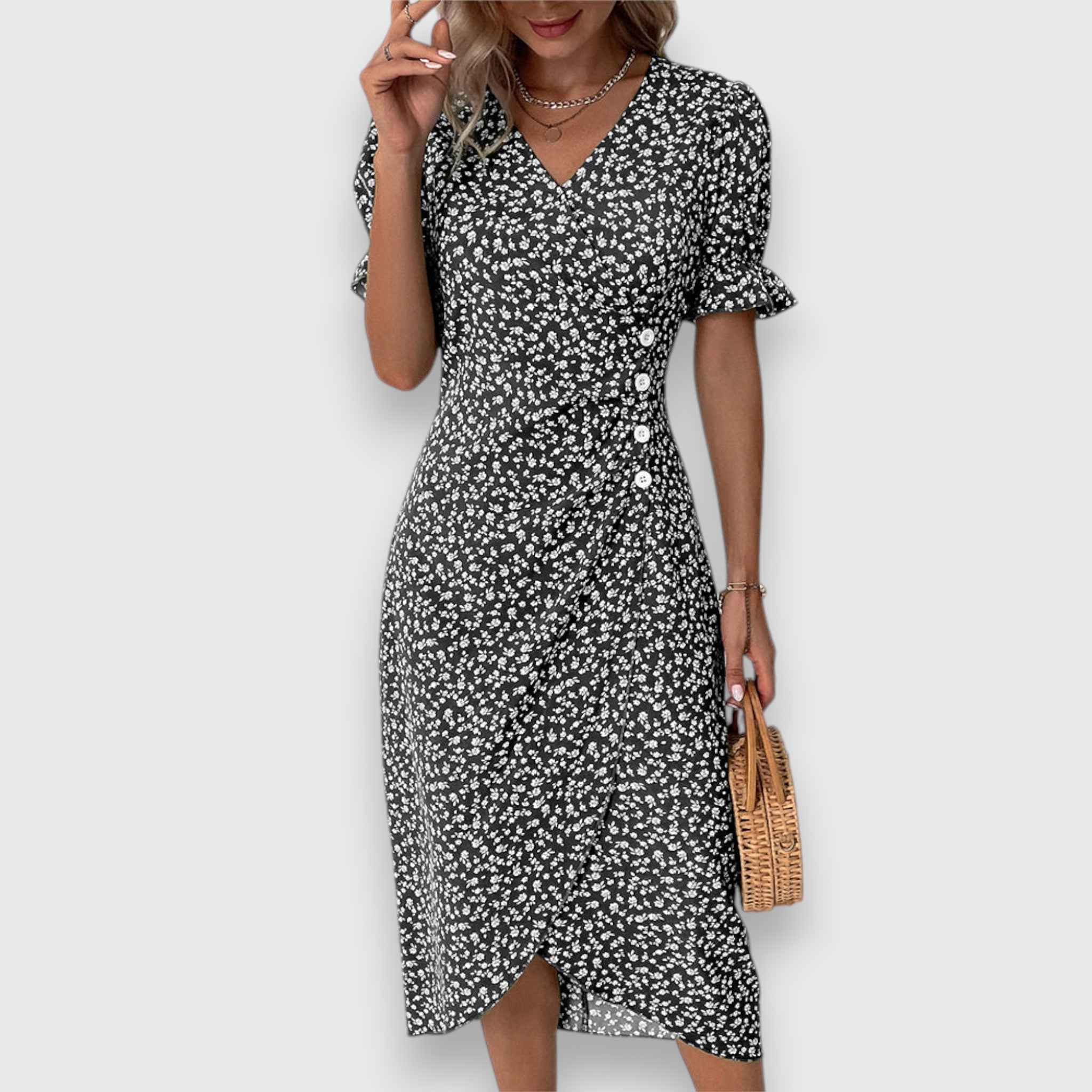 Tessina – Graceful Floral Gown