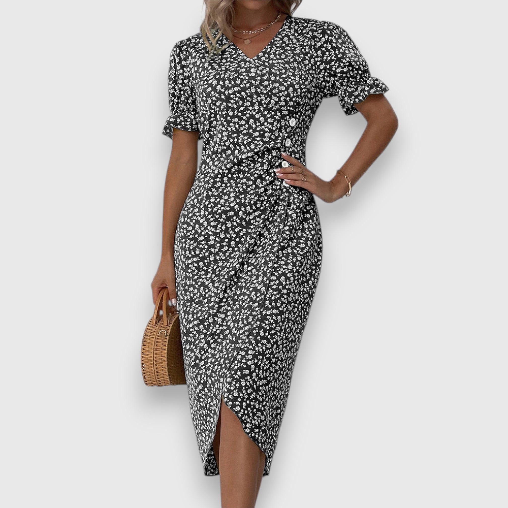 Tessina – Graceful Floral Gown