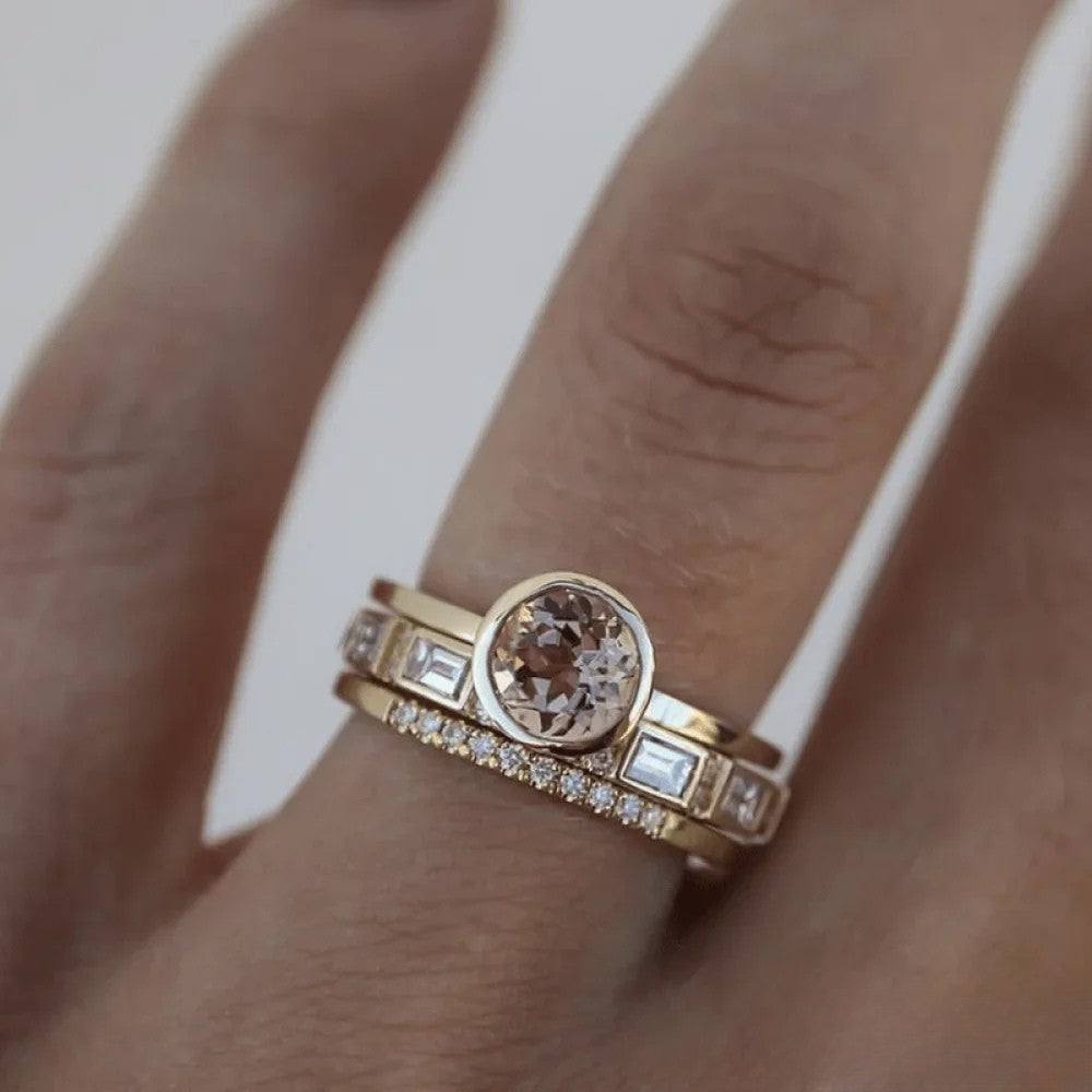 Chic Inlaid Ring