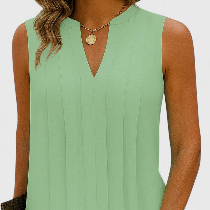 Clarhild™ | Chic V-Neck Dress for a Flattering Fit
