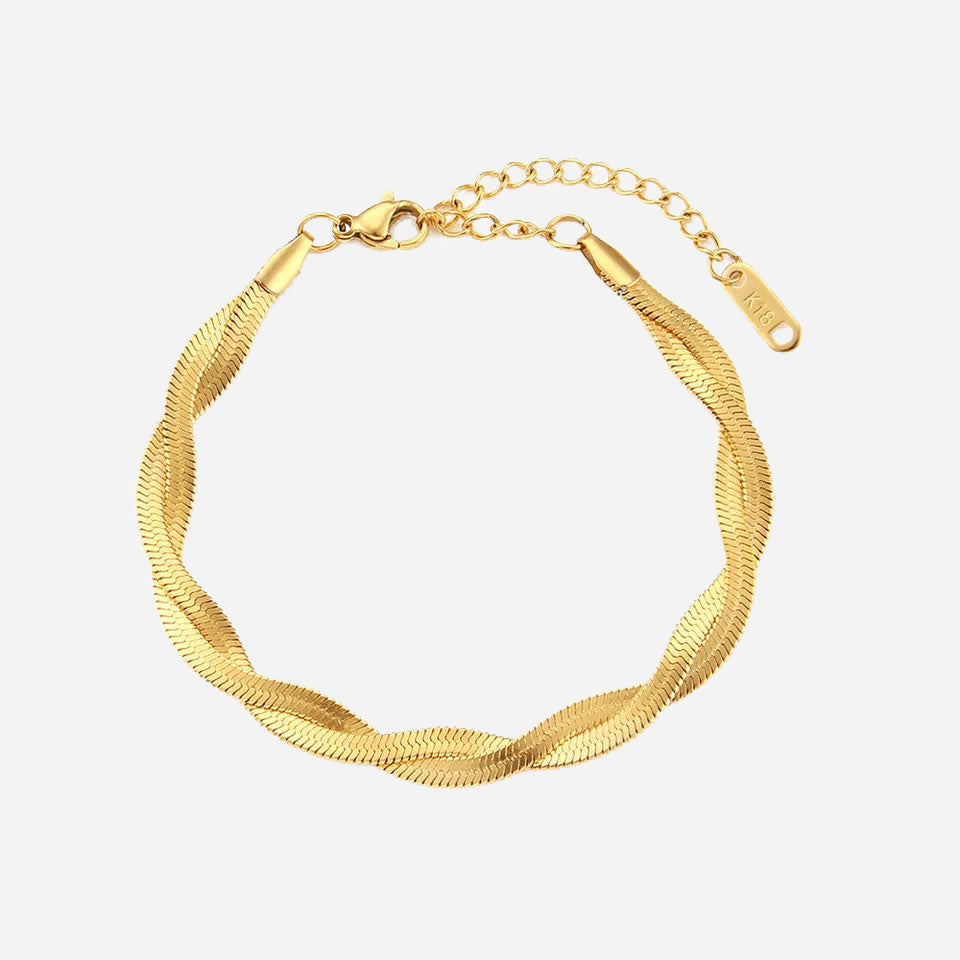 Madiorelle | 18K Gold Twisted Arm Band