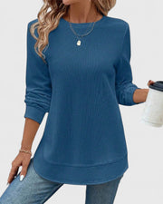 Nadyalyn | Chic O-Neck Long Sleeve Top