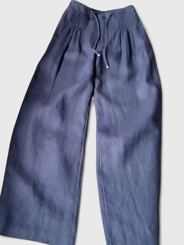 Comfortable Pants with Elegant Saree Design