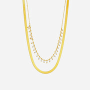 Marizanne | Elegant 18K Gold Snake Choker & Pearl Jewelry Set