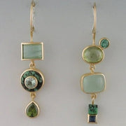 Vintage-Inspired Green Drop Earrings