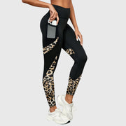 Leopard Print High-Waisted Workout Leggings