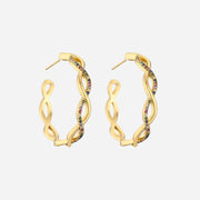 Julenyssa | 18K Gold Wave Earrings