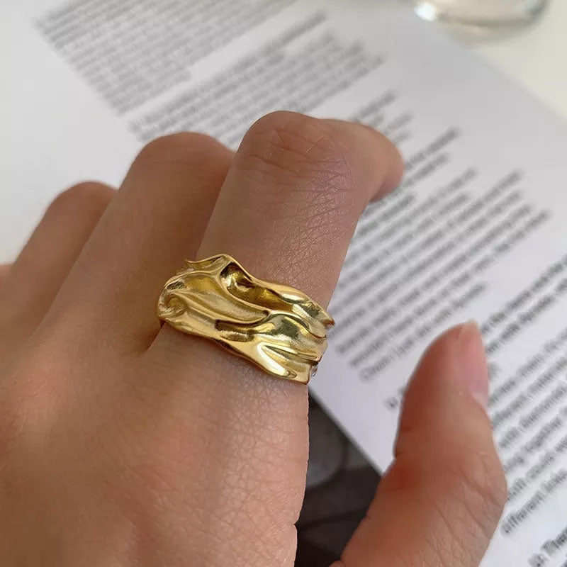 Jaylinette | Oversized 18K Gold Ring