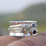Heart-Inspired Spinner Ring