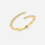 Eliandrea | Timeless 18K Gold Zirconia Ring