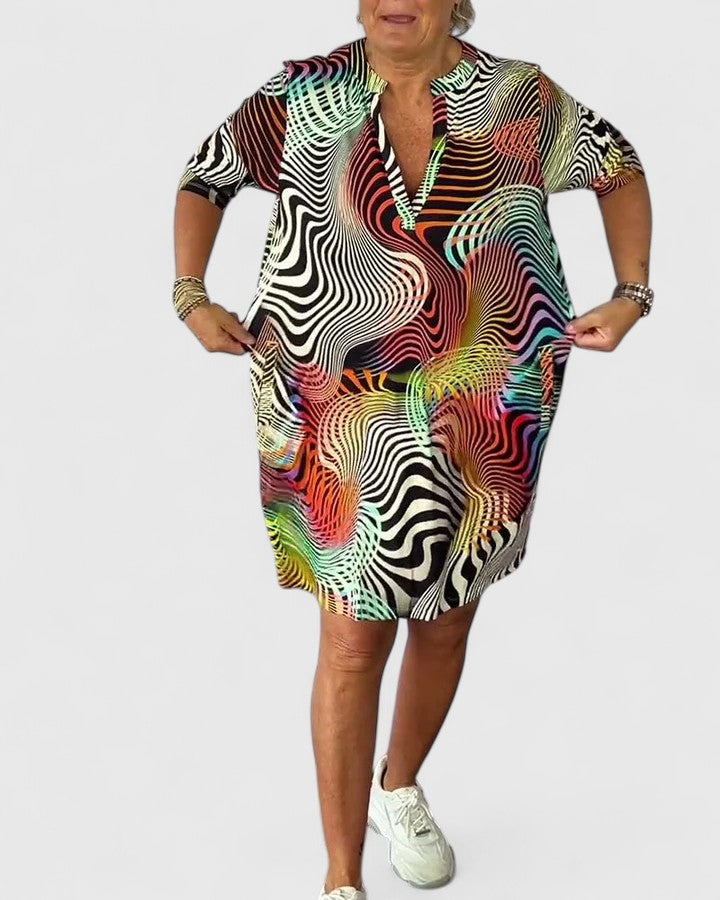 Helinae™ | Elegant V-Neck Dress
