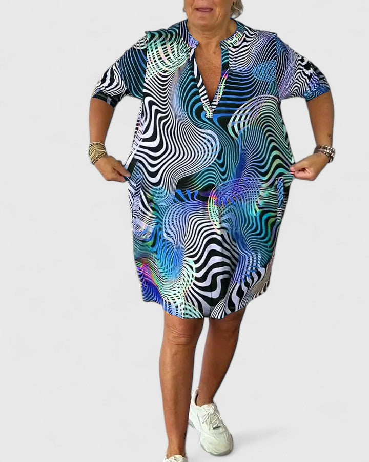 Helinae™ | Elegant V-Neck Dress