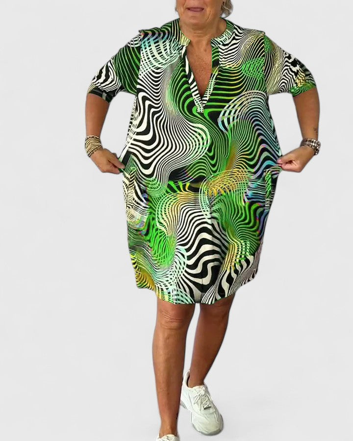 Helinae™ | Elegant V-Neck Dress