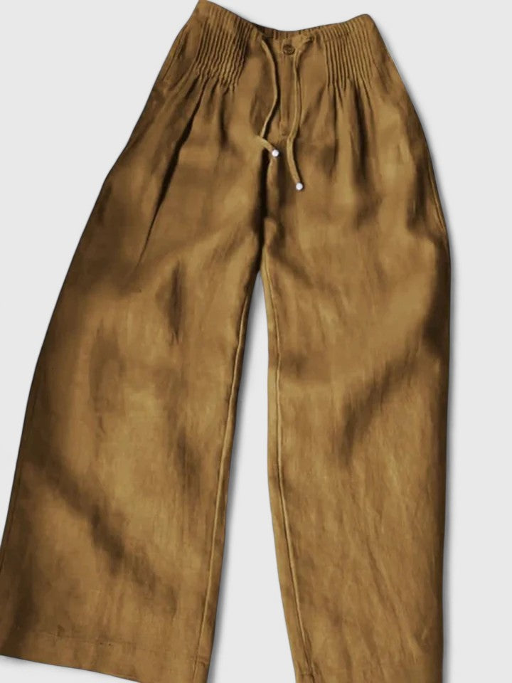 Comfortable Pants with Elegant Saree Design