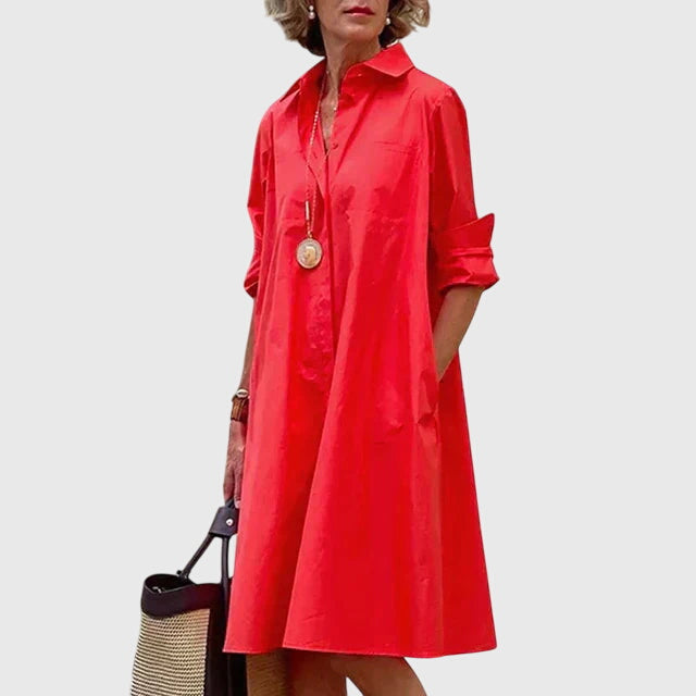 Paige™ - Stylish Dress Featuring Convenient Pockets