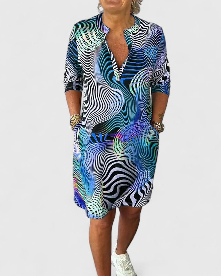 Helinae™ | Elegant V-Neck Dress