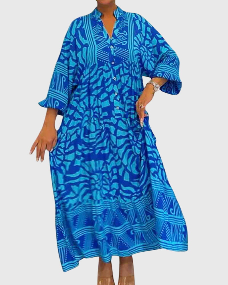 Mckinley™ | Elegant Printed Maxi Dress