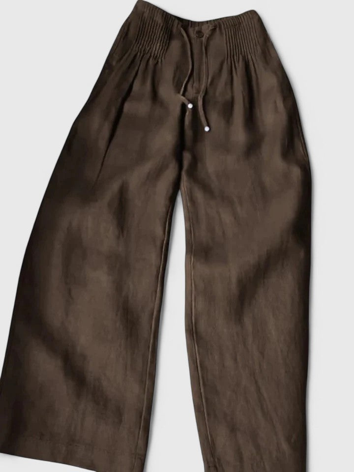 Comfortable Pants with Elegant Saree Design