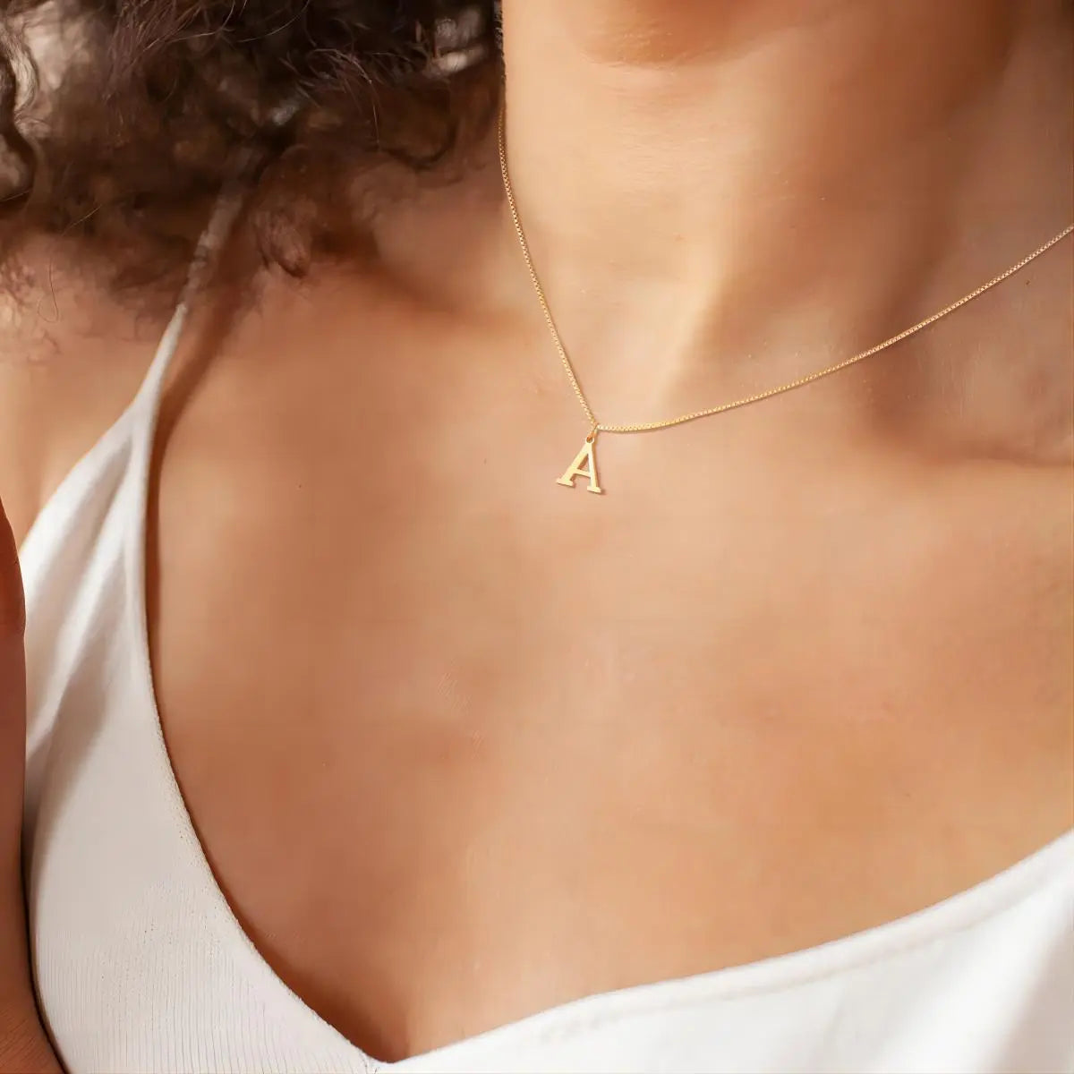 Enzhalynne | 18K Gold Initials Necklace