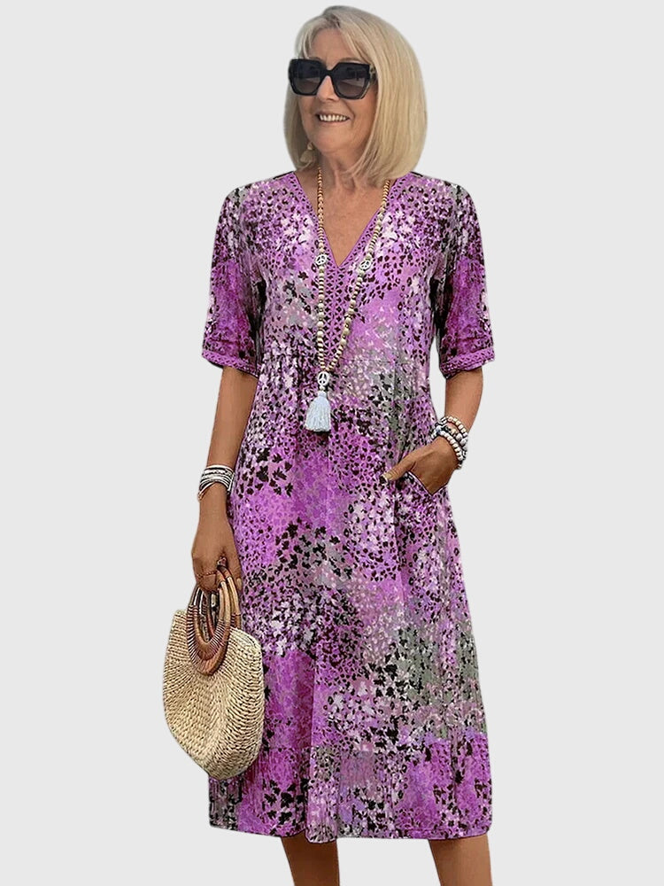 Bella | Chic Floral Midi Dress