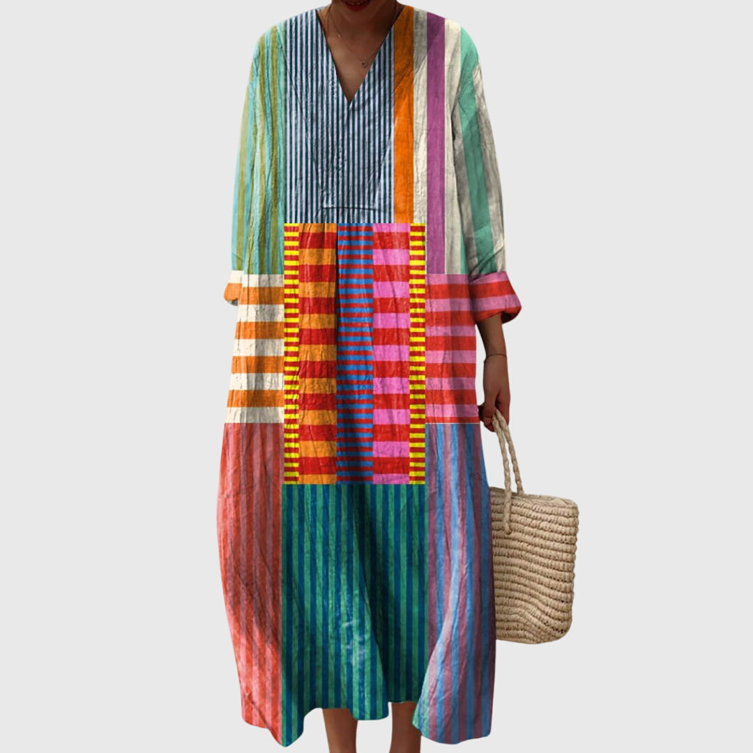 Stephanie™ | Stylish Geometric Print Dress