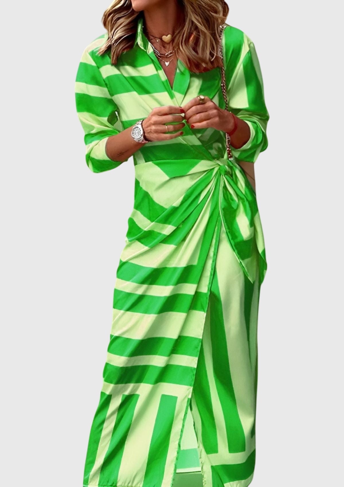 Everly™ | Stylish Printed Wrap Dress