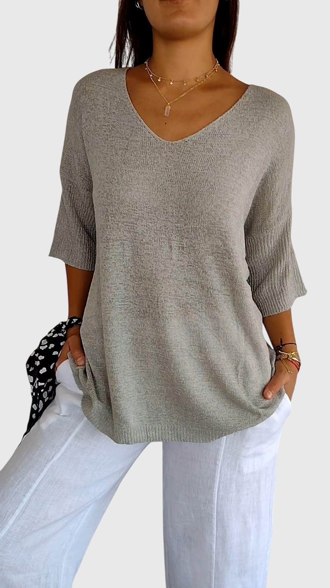Cassandra™ | Chic V-Neck Blouse