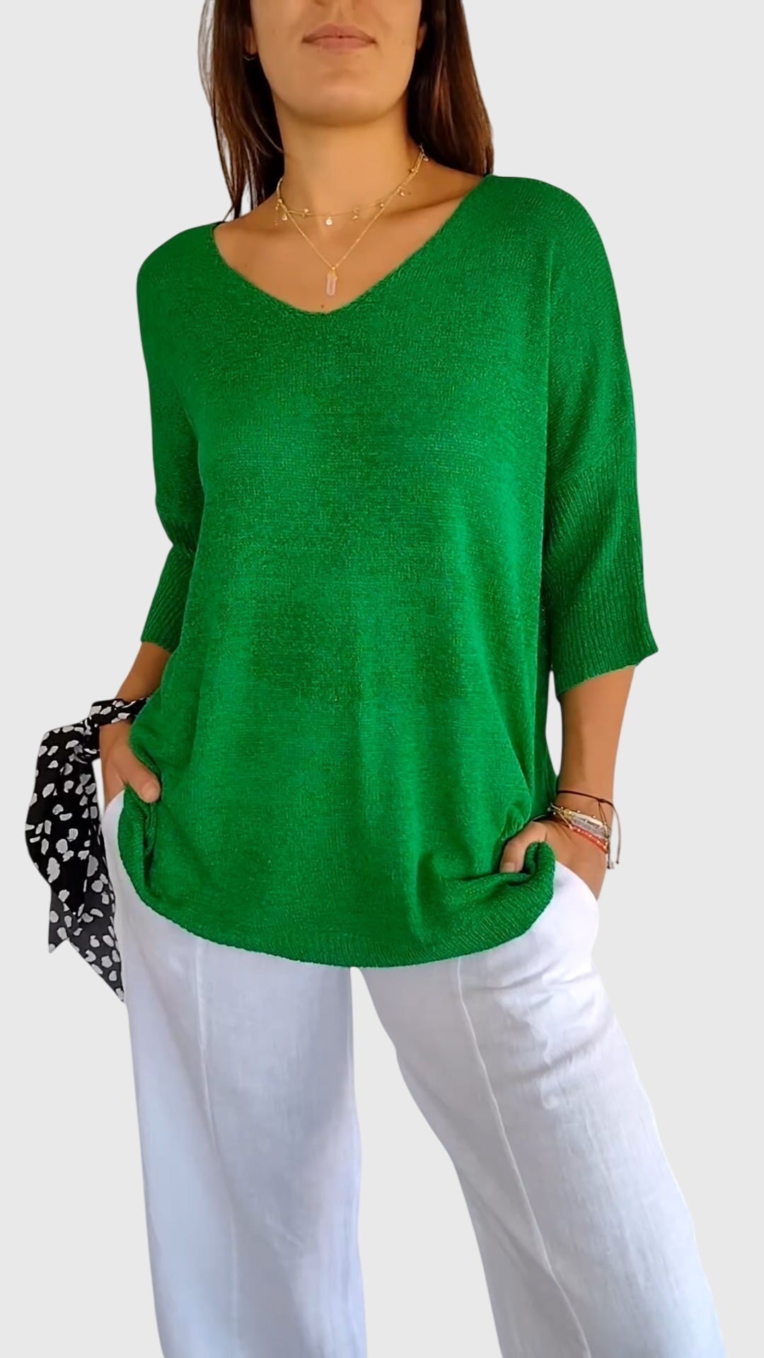 Cassandra™ | Chic V-Neck Blouse