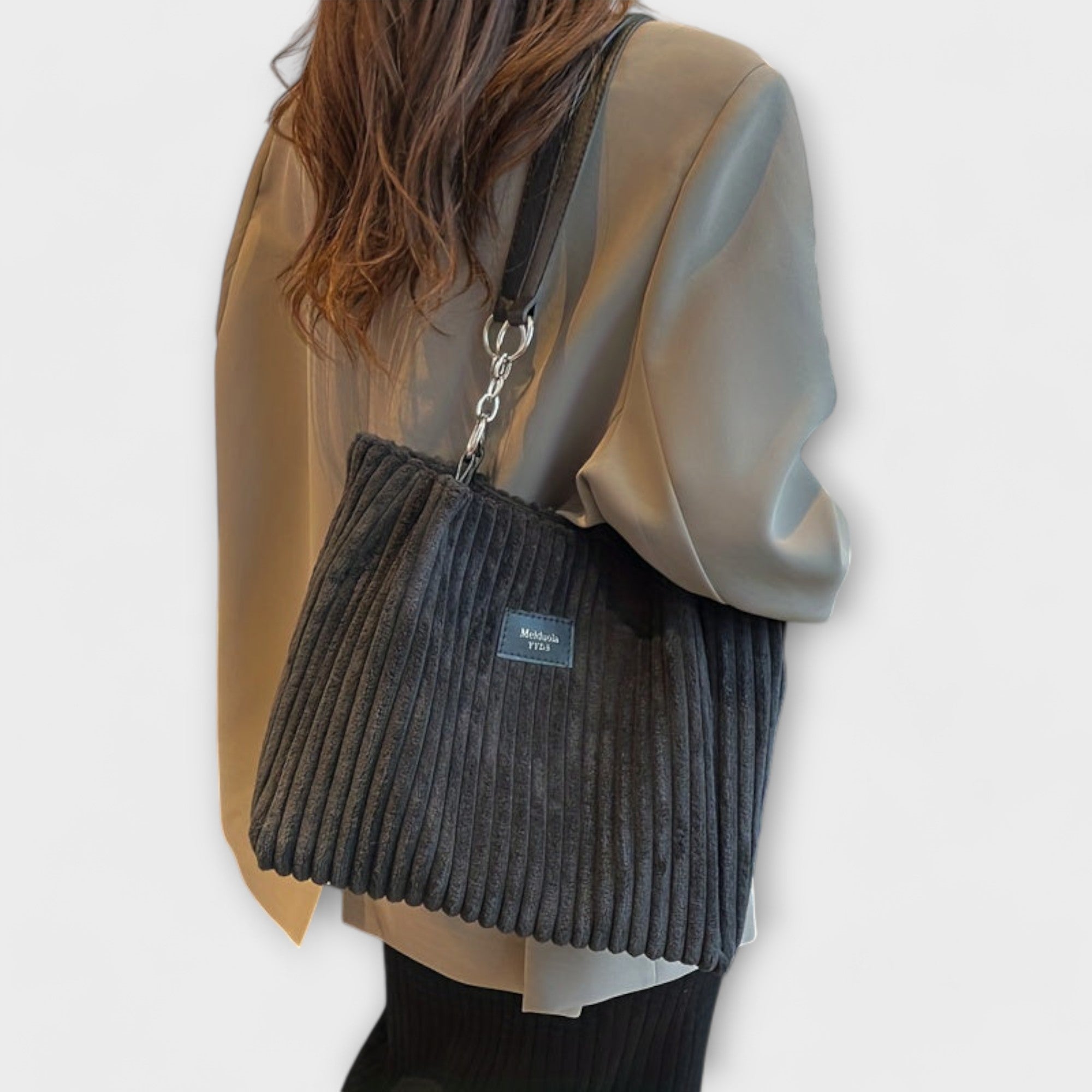 Olivia - Plush Corduroy Shoulder Bag