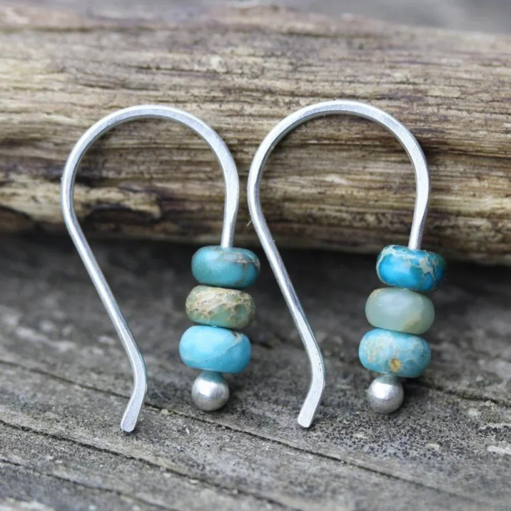 Turquoise Pearl Drop Earrings