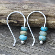 Turquoise Pearl Drop Earrings