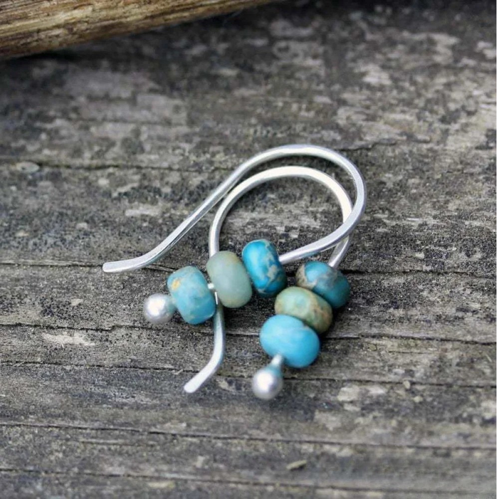 Turquoise Pearl Drop Earrings
