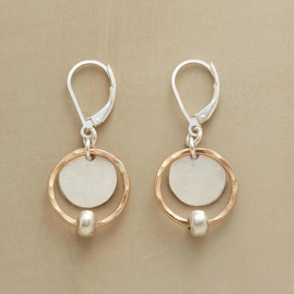 Classic Pearl Earrings with Gold and Silver Finish