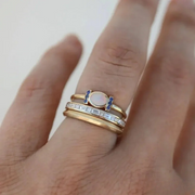 Collection of Antique Gold Opal Rings
