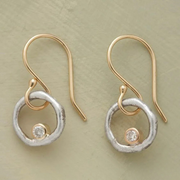 Classic Gold and Silver Zirconia Stud Earrings