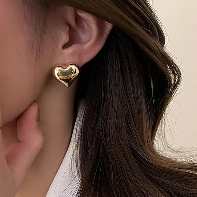 Chic Heart-Shaped Earrings