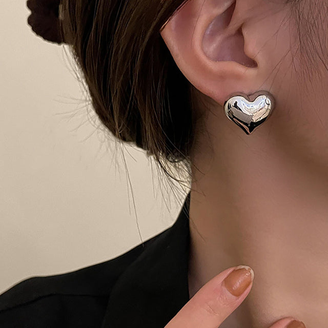 Chic Heart-Shaped Earrings