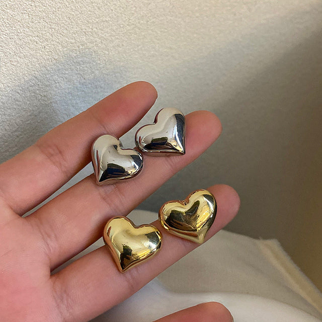 Chic Heart-Shaped Earrings
