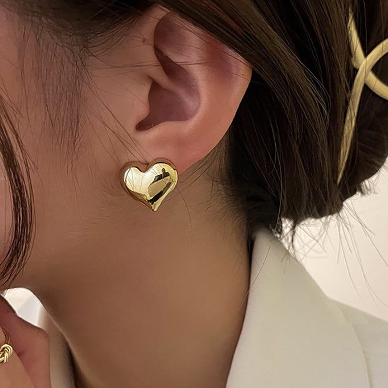 Chic Heart-Shaped Earrings
