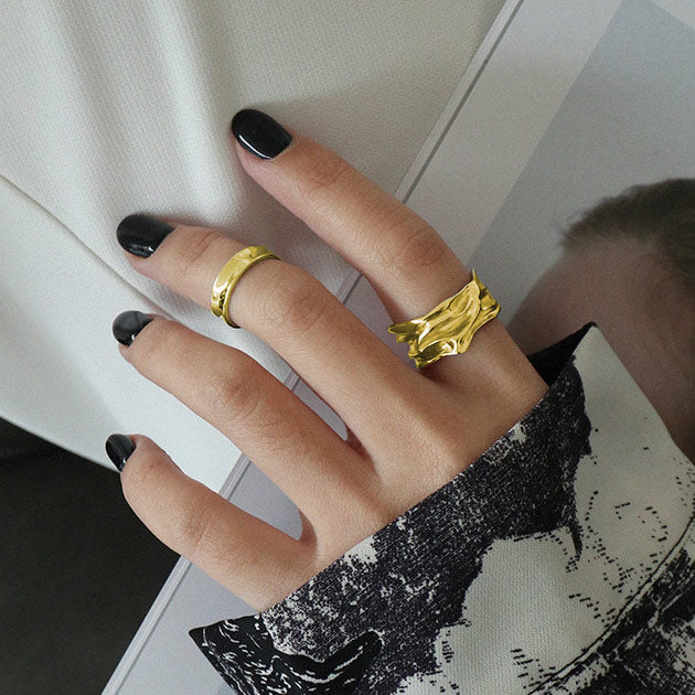 Jaylinette | Oversized 18K Gold Ring