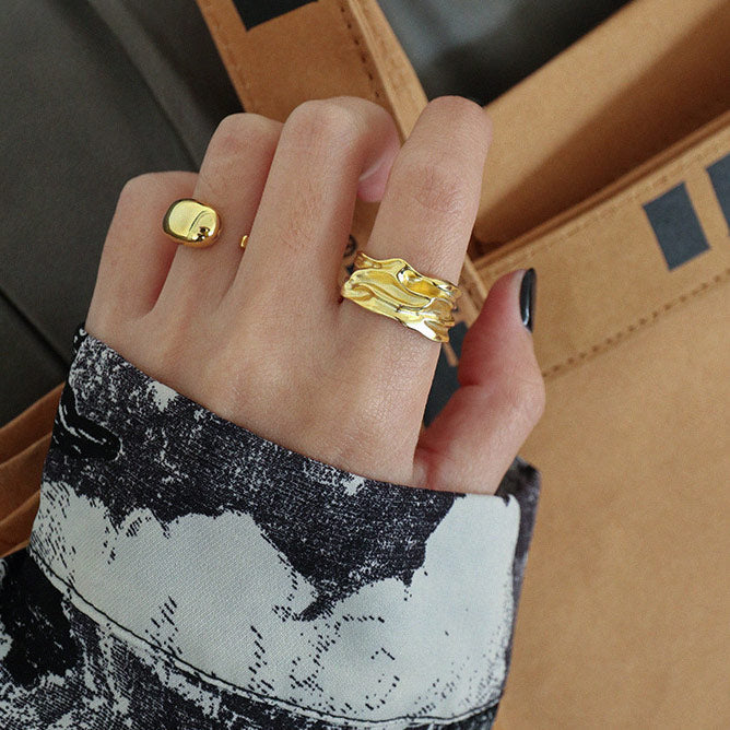 Jaylinette | Oversized 18K Gold Ring