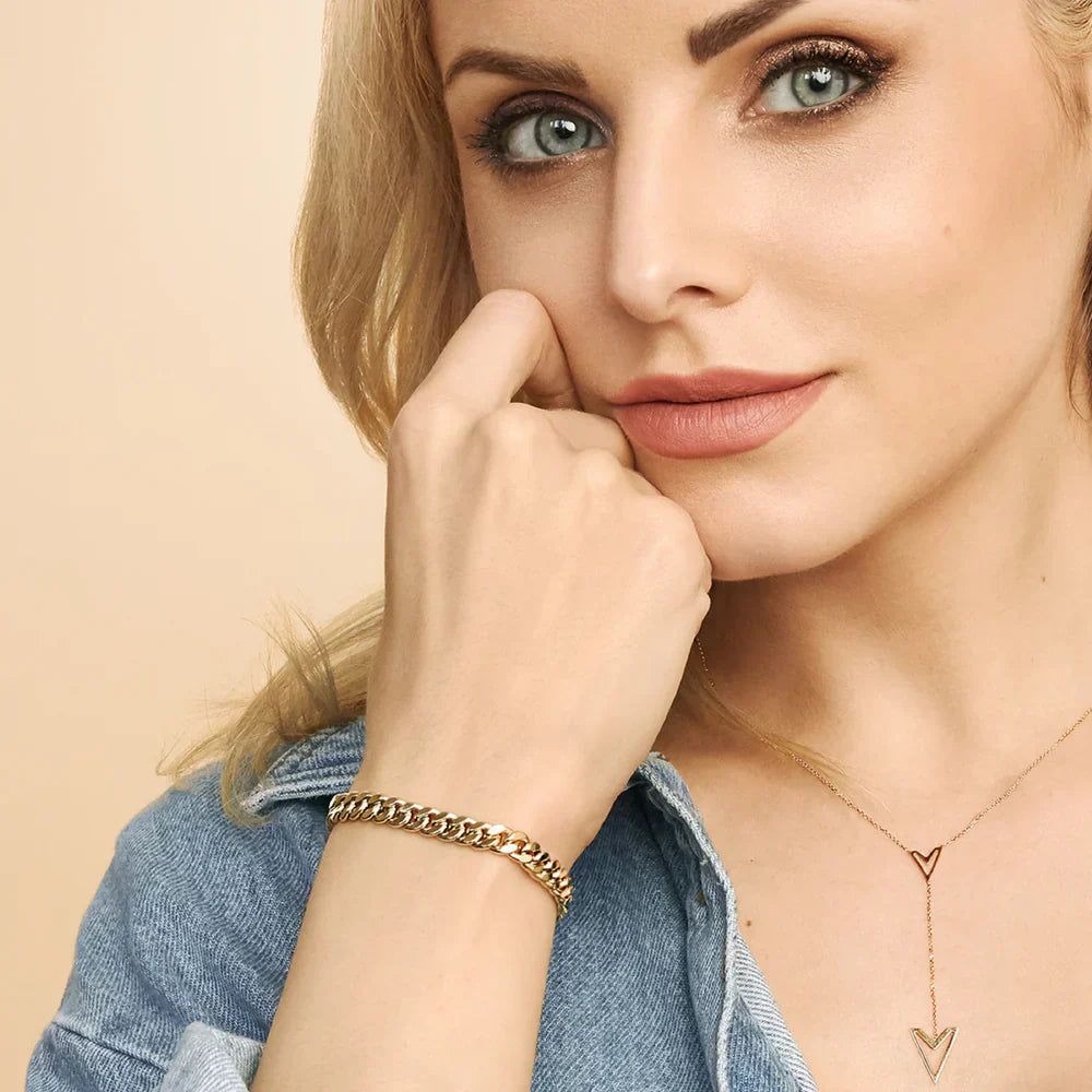 Mayzharine | 18k Gold Cuban Armband