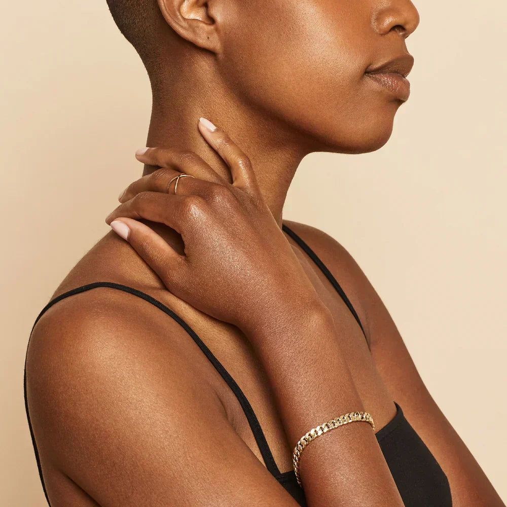 Mayzharine | 18k Gold Cuban Armband