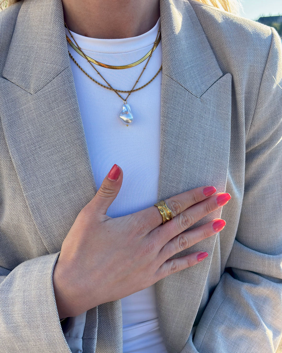 Jaylinette | Oversized 18K Gold Ring