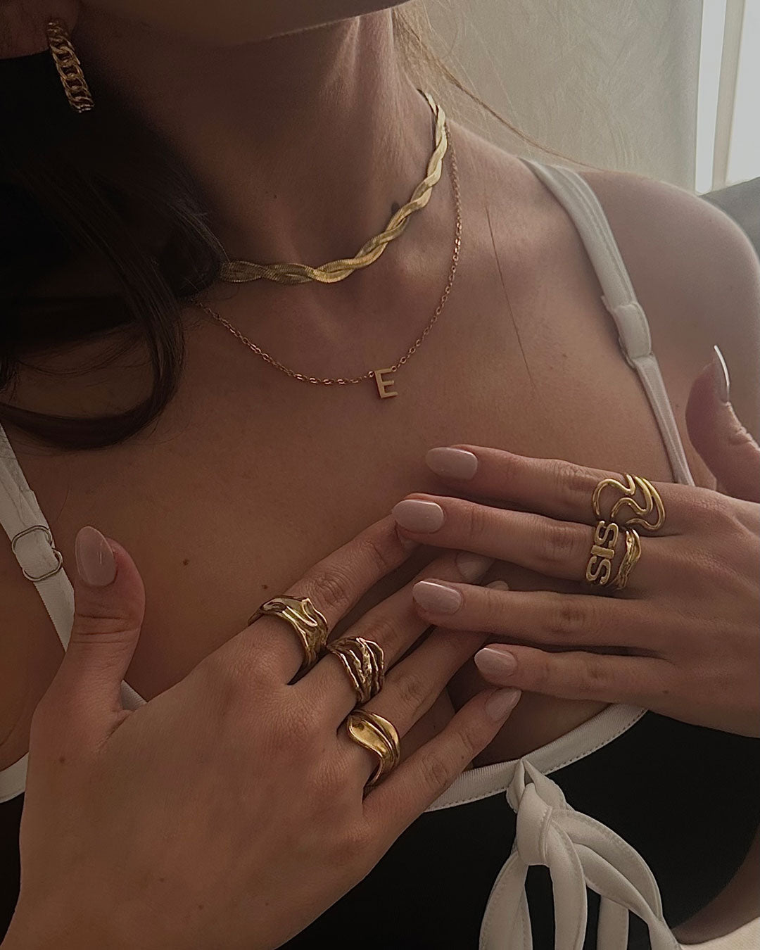 Jaylinette | Oversized 18K Gold Ring