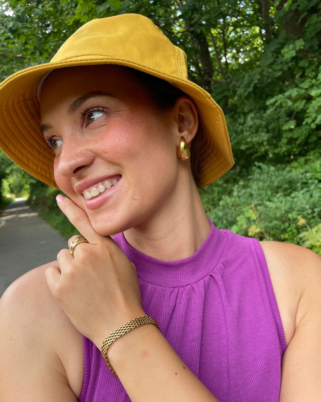 Jaylinette | Oversized 18K Gold Ring
